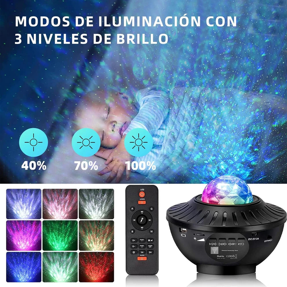 Proyector Galaxia Luces Decorativas Habitación Magia estelar para tu hogar