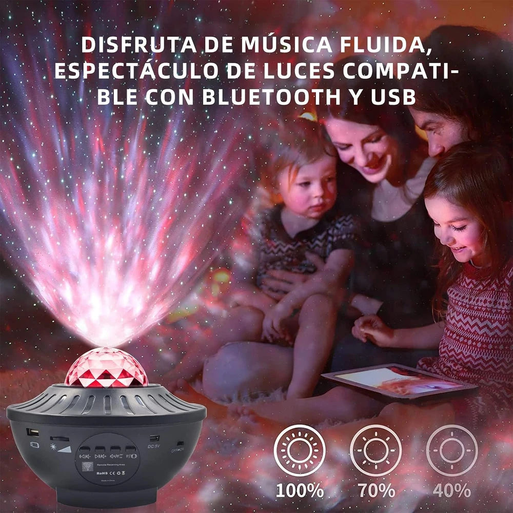 Proyector Galaxia Luces Decorativas Habitación Magia estelar para tu hogar