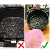 6 Bandejas de Silicona para Freidora de Aire (Colores Variados) + 50 Papeles de Horno de 20 × 20 cm Gratis