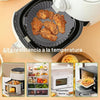 6 Bandejas de Silicona para Freidora de Aire (Colores Variados) + 50 Papeles de Horno de 20 × 20 cm Gratis