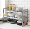 Organizador Ajustable Para Gabinete De Cocina **Doble capa**