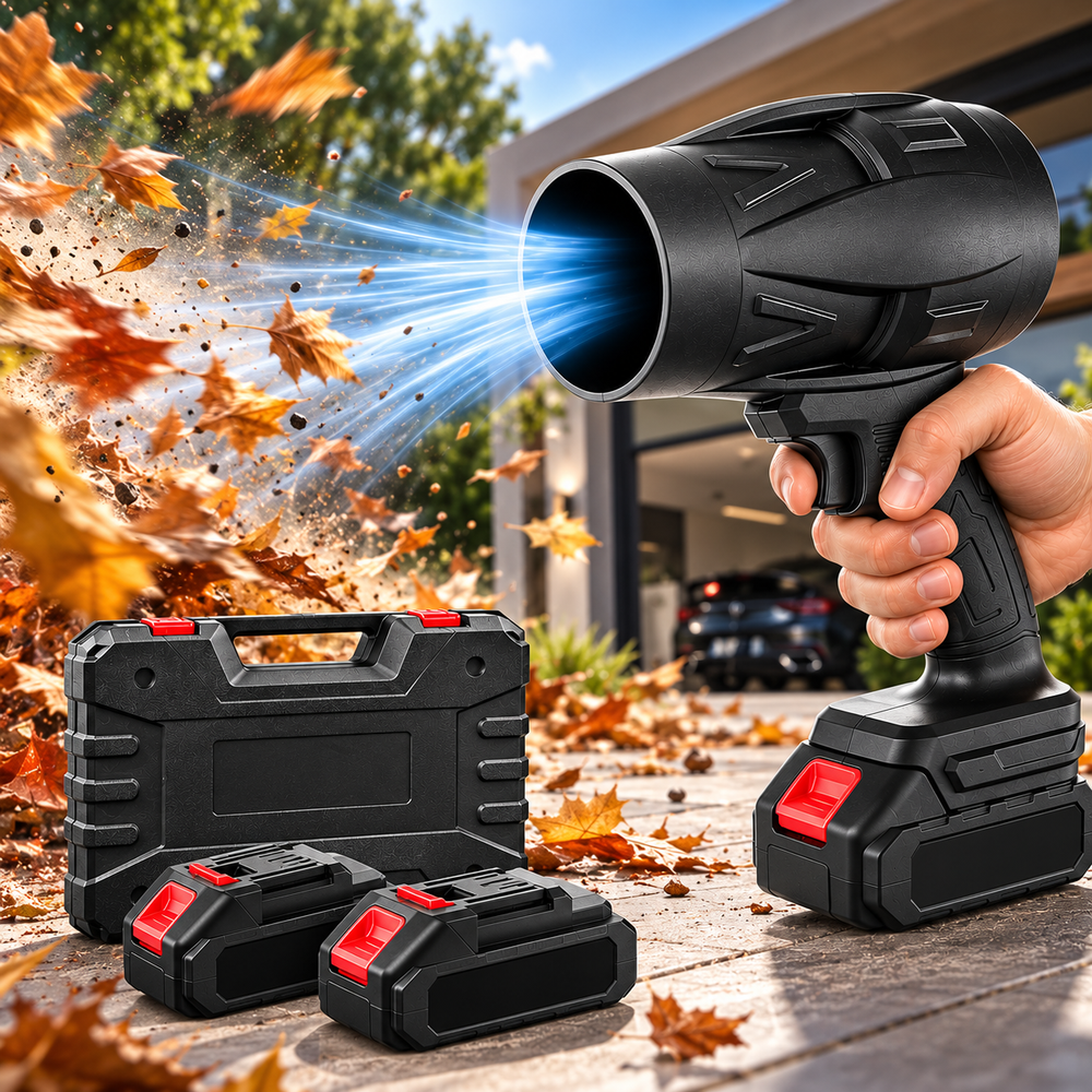 Soplador Pro™ Turbo, Soplador Potente + 2 Baterías