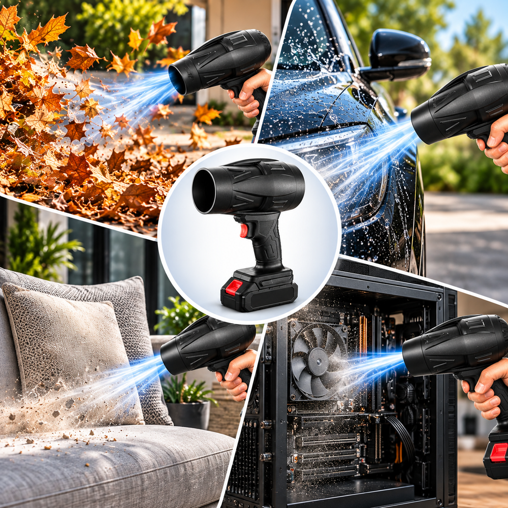 Soplador Pro™ Turbo, Soplador Potente + 2 Baterías