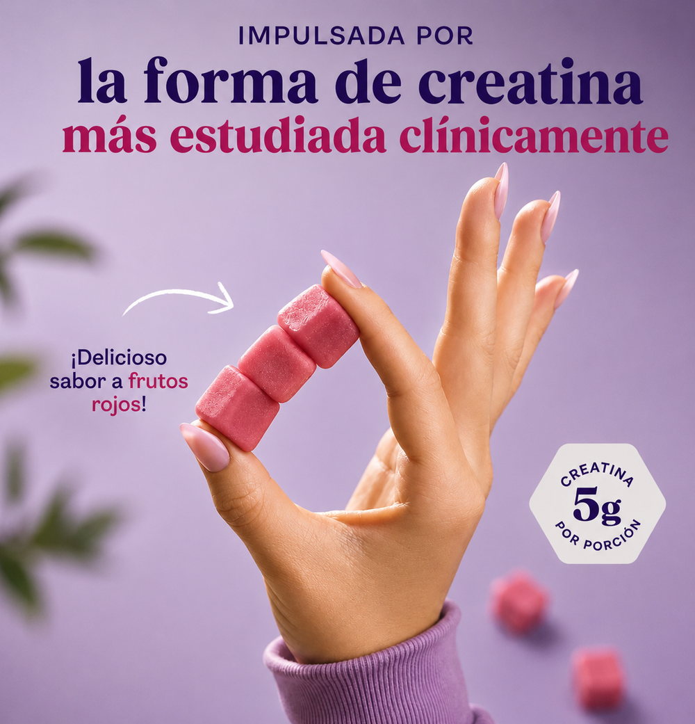 Creatine Gummies Berry Boost – Potencia tu Fuerza, Disfruta el Sabor 36 unidades