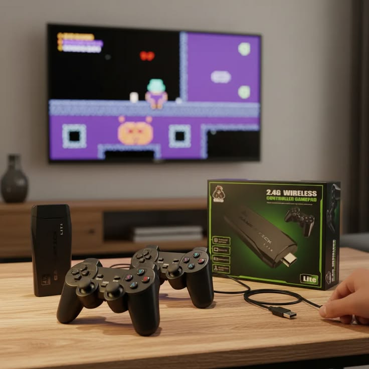 Consola de juegos inalámbrica retro Stick de 64 GB