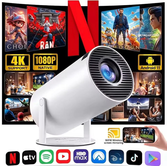 Mini Proyector HD Portátil – Cine en Casa, Pantalla Grande