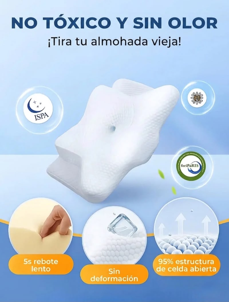 TRENDIMORA™ Almohada Ergonómica Mariposa con Gel Refrescante